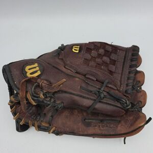 Wilson A710 13" Genuine ECCO Brown Leather Right Hand Throw Softball Glove